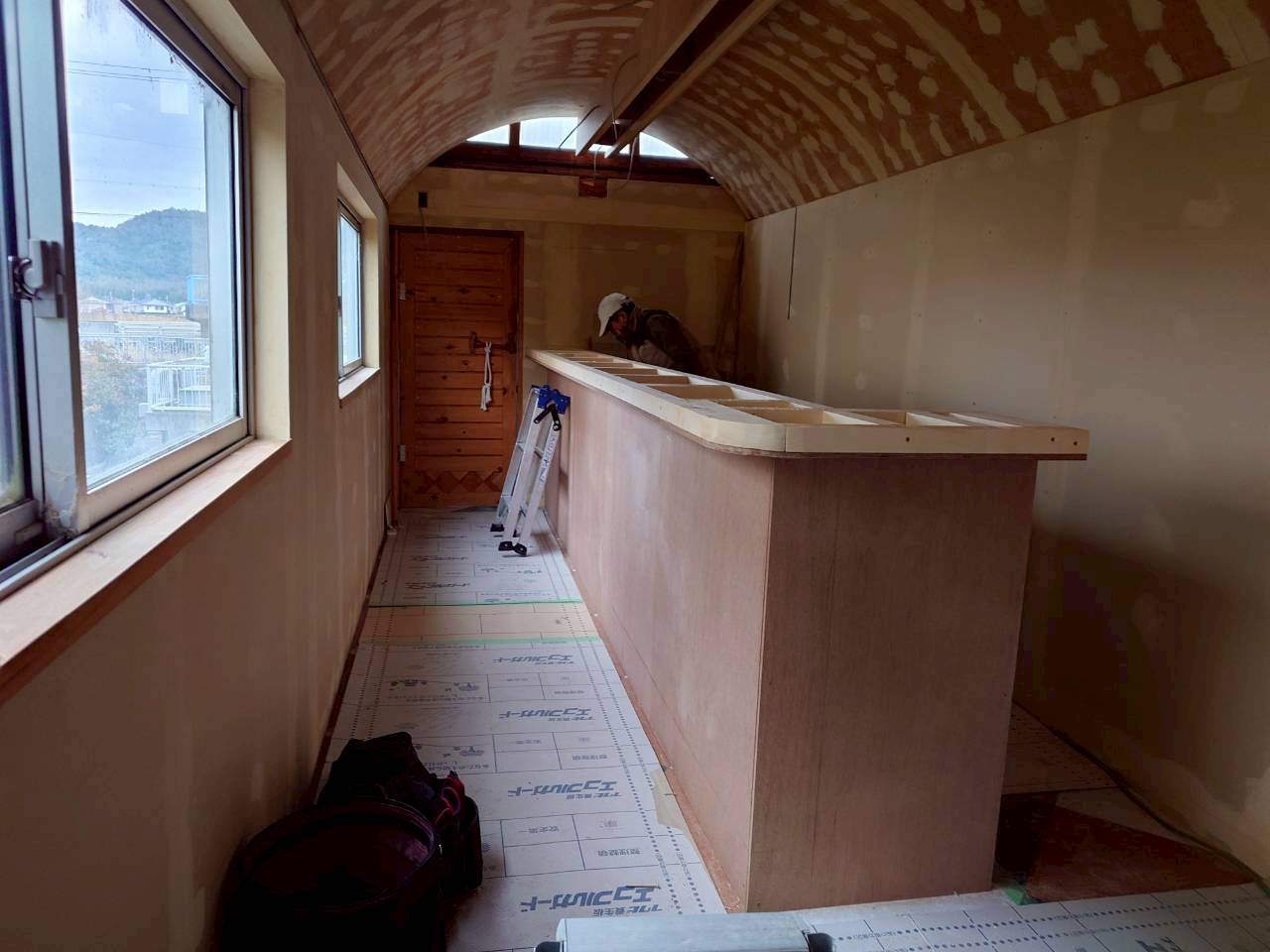 カウンター工事